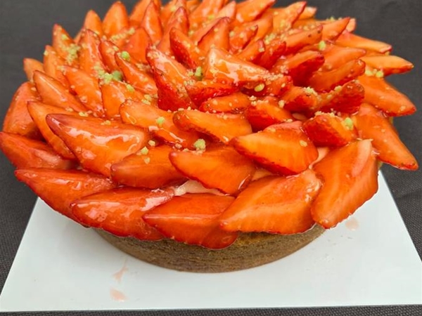 Aardbeientaartje (harde bodem)